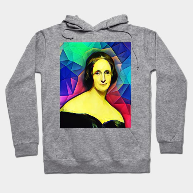 Mary Shelley Colourful Portrait | Mary Shelly Artwork 7 Hoodie by JustLit